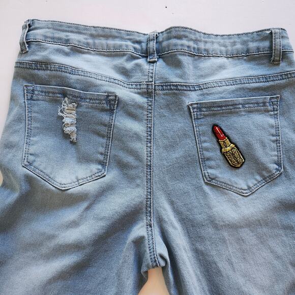 Buzz Jeans Distressed Skinny Leg Juniors Size 13/14 - Picture 5 of 9